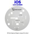 Mechanic 3Pcs UFO Steel Stencil LCD Screen Protection For Iphone 11 12 12Mini 12Pro Max 13 Mini 13 Pro Max Screen Pop-Up Repair. 