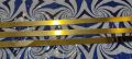 golden mirror acrylic strip / acrylic 1mm golden strip / golden strip for wall / wall decor brass look acrylic strip 2 sizes1x96 and  2x96. 