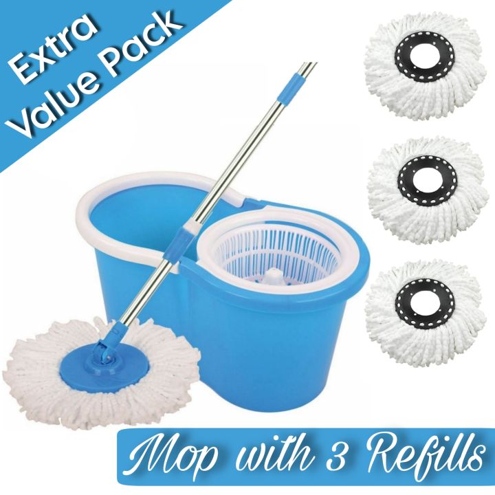 360%C2%B0%20Rotating%20Spin%20Mop%20with%20Bucket%20-%202%20Microfiber%20Cloth%20Refill%20Included%20(Extendable%20and%20Retractable)%20-%20Image%208