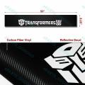 Car & laptop Sticker - 53" TRANSFORMERS Car Window Windshield Carbon Fiber Vinyl Banner Decal Sticker. 