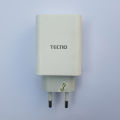 Tecno 33W Original Charger, Fast Charging, 1 USB Port, Model U330TEA/U330TEB. 