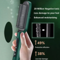 Hair Straightening Brush For Girls Electric Hair Straightener Curler Heating Styling Comb Straightening and Curling Hair 2 in 1 Styling Tool Three-minute styling straight hair comb. 