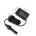 Digital Temperature and Humidity Meter Digital Hygrometer With Cable and Probe Egg Incubator Fridge Freezer. 