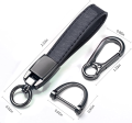 1-PC Premium Quality Carbon Fiber PU Leather Car Metal Keychain with Honda,Toyota, Kia, Suzuki, Mazda, logo Design, for Gifting and Improving personality.. 