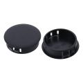 25PCS Premium Plastic Locking Hole Plugs Black Flush Type Plastic Hole Cover Panel Hole 38mm Round End Cap Chair Furniture Glide Protectors. 