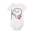 QUBY Theme Baby Cartoon Short Sleeves Baby Onesies QUBY Logo Baby Jumpsuit. 