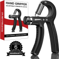Adjustable Hand Grip Power Exerciser Forearm Wrist Strengthener Gripper. 