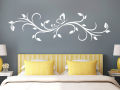 Leaf Ornament Wall Sticker 12" x 36". 