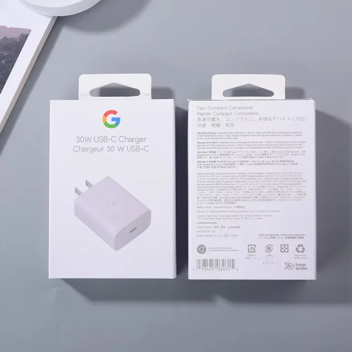 Google%2030W%20USB-C%20Charger%20Fast%20Charging%20Pixel%206%207%205%20Pro%204/3/2%204A%20Adapter%20Compatible%20with%20Google%20Products%20and%20Other%20USB-C%20Devices%20-%20Image%206