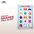 Shapes Names Wall Poster | Wall Chart for Preschool Kids to Learn shapes Name | HD Colors Presentation on 200 Grams Laminated Card 20*30 inches. 