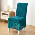 Zebra Chair Covers Frill/Fitted Style for Dinning/Office - Pack of 1,2,4,6,8,12) All Colors are Available. 