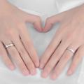​​​​​​​​​​​​​​couple silver ring plated platinum pair of men and women fashion opening wedding ring -Adjustable. 