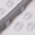1/10pcs Washing Machine Drain Pipe Holder Self-adhesive Non-punching Fixed Buckle Pipe Clamp. 
