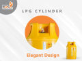 Composite Gas Lpg Cylinder with auto Single Burner Gas Stove Full Steel \Regulator and 10 Kg Gas Capacity/ Multi Colour/ New Technology/Fibar body. 