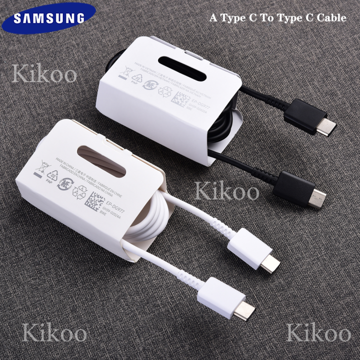 USB Type C To Type C PD Fast Charging Cable- 100% Original Samsung High Speed USB Type C Data Cable For Android Devices super fast, fast charging Cable Compatible with Samsung Galaxy S21/S21+/S20+ Ultra, Note 20/10 Ultra, MacBook Air/Pro,
