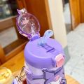 380Ml 316 Stainless Steel Thermos Cup Sanrio My Melody Kuromi Cinnamoroll Anime Figure Straight Drink Sippy Cup with Straps Gift. 