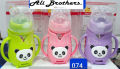 Cartoon Style Baby Glass Feeder 240ml Imported Made BPA Free. 