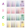 Multi purpose Color Label Stickers Index Note Stickers Office Stationery Stickers. 