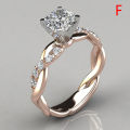 Women'S Ring Cubic Solitaire Platinum Plated Engagement Rings Diamonds Gifts - Premium Quality, Stylish Jewelry. 