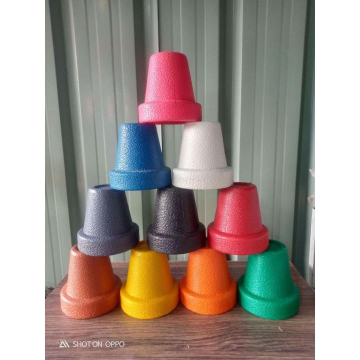 Fiber pots size 5x5- Multicolor