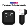 Only earphone case Ultrathin Case for Air Pods Soft Silicone Case for earphone Shockproof Protector Case for earphone Cover Earphone Case Soft Silicone Protective Case Cover for Apple earphone charging case Portable Slim cases with Keychain air Pods hang. 