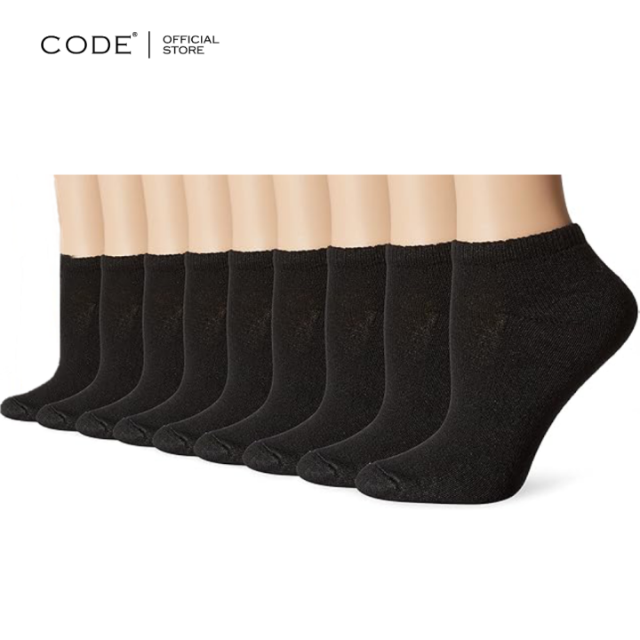Code Unisex Ankle Socks Pack of 9 All-Season Cotton Fabric No-Show Low Cut Casual Style Multiple Colors