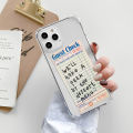 Guest Check Text Label Phone Case For iPhone 15 14 13 12 11 Pro X XS XR Max 7 8 Plus SE 2 3 Mini Soft Clear TPU Back Cover. 