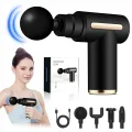 Massage Gun Deep Tissue Fascia Gun Muscle Massager Electric Body Massager for Pain Relief Muscle Recovery Portable Rechargeable Vibration Therapy Gun with Multiple Attachments Adjustable Speed. 