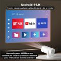 P30 Smart Projector Android 11 WiFi6 Support 4K 1080P BT5.0 Projector 1280*720P Home Cinema Portable Projector. 