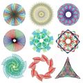 Educational Toys New Spirograph Deluxe Set Design Tin Set Draw Spiral School Supplies Children's Toys. 