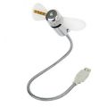 USB Gadget Mini Flexible LED Light USB Fan Time Clock Desktop Clock Cool Gadget Time Display. 