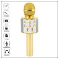 WS 858 Portable Rechargeable Wireless Bluetooth Microphone & HiFi Speaker KTV Handheld Karaoke Singing Mic For Kids & Adults Best For Birthday Gift Home Party Indoor Outdoor Entertainment Song and Naat Singing Wireless Mic. 