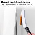 Exquisite Durable Minimalist Colors Long Handle Grout Cleaner Brush Useful Multifunctional Tile Joints Scrubber Stiff Bristles Small Crevice Household Cleaning Nylon Brushes. 