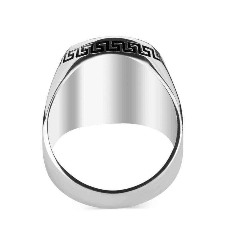 Handmade%20925%20sterling%20silver%20/%20chandi%20natural%20red%20green%20black%20agate%20/%20Aqeeq%20stone%20men's%20woman%20turkish%20ring%20-%20Image%204
