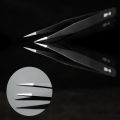 Tweezers for Electronics, Straight and Curved Tip Tweezers Nippers Set. 