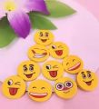 Pack of 04 Emoji Smiley Erasers for Girls Kids Boys cute rubber for kids Non-Toxic Eraser  (Multicolor). 