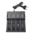1 Piece 18650 Battery Charger 4 Slots Charging for 3.7V 18650 26650 21700 14500 16340 EU Plug. 