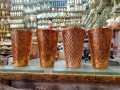 Modern Glass Copper for use (hygienic) Made in 1 piece (No joint) / Handicraft / Vip's Creation. 