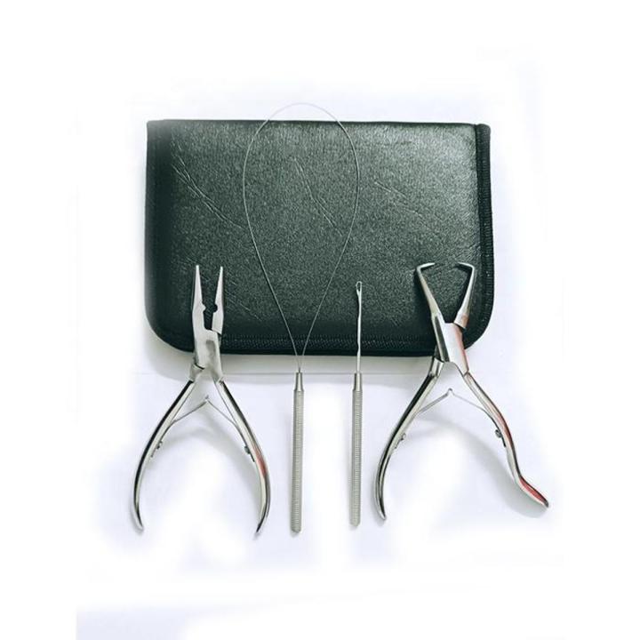 Professional Hair Extension & Beading Tool Kit Plier Set for beads (4 ...