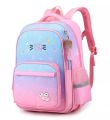 Pink Girls Backpack for School, Children bag, School bag Class 3 to 10 Cute girls bag,  School Stylish bag with Key Chain. 