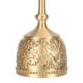 Brass Hand Call Bells Sturdy Handle Loud Ringing Bell For Weddings School Cl LLI. 