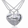 New Combination Broken Heart 2 Pieces 3 Pieces Pendant Necklace Forever Friend Ms. Jewelry Necklace Girlfriend. 