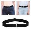 Womens Stretch Belt Adjustable Invisible Belts for Pants Trousers Dresses Black. 