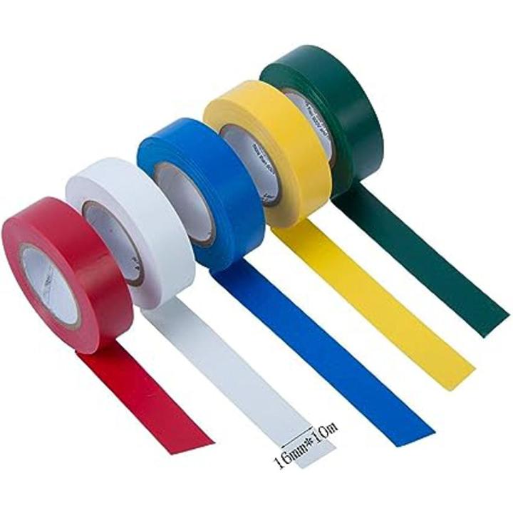 Color Pvc Tape Pack Of 5 Highy Quality PVC Tapes, Electrical Tapes, Wiring Tapes ...