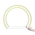 Universal Square LED Angel Eyes Auto Halo Rings Lights Super Bright Headlight Angel Eye Retrofit 2 Pc (131mm). 
