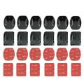 Adhesive Mounts For GoPro hero 10 9 8 7 6 5 4 Curved Flat Mounts 3M Sticky Pads for Go Pro Xiaomi Yi SJCAM Action Camera Helmet Board Car. 