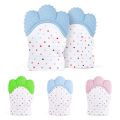 1 pc Silicone Baby Teether Pacifier Glove Natural Thumb Sound Teething Chewable Nursing Beads Child Give Up Suckiing Fingers. 