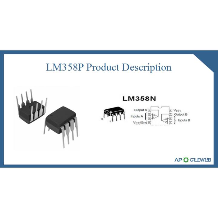 LM358P IC Pack Of 5 Dual Operational Amplifier GM2101C LM358P IC