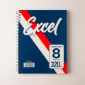 Excel Economy 8 Subject Notebook - Spiral Notebook. 