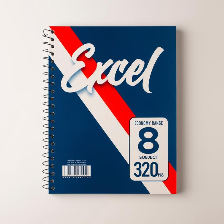 Excel Economy 8 Subject Notebook - Spiral Notebook